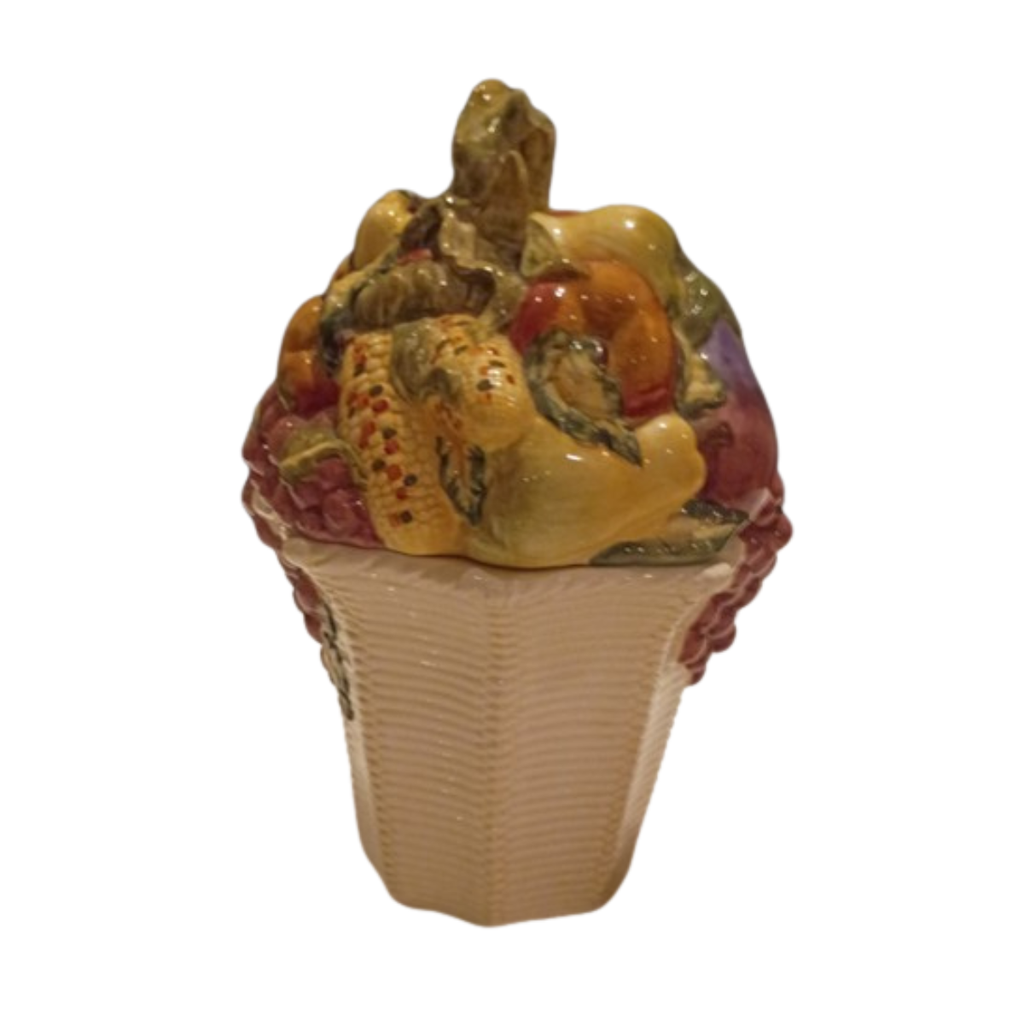 Autumn Abundance Ceramic Cookie Jar