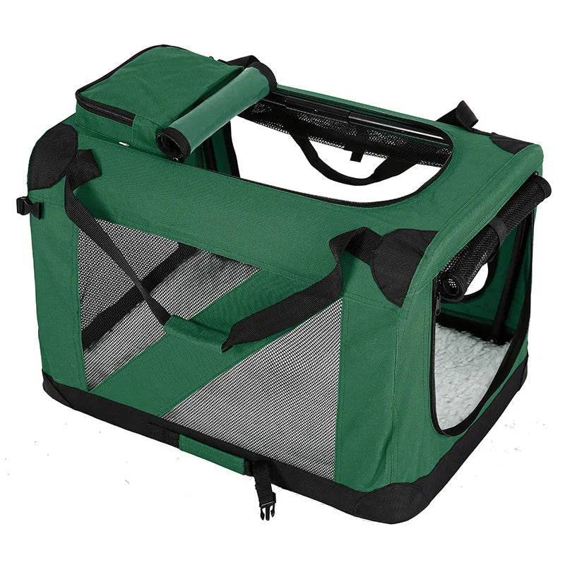 Cat Crate And Dog Kennel Outdoor Travel Case Car Seat For Dog Outing Carrying Bag Folding Dog Crate Indoor Outdoor Pet Home