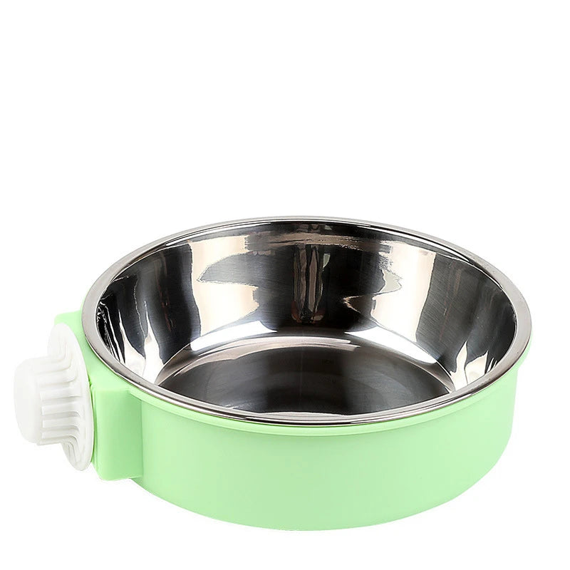 Removable/Hanging Crate Water or Food Bowl green