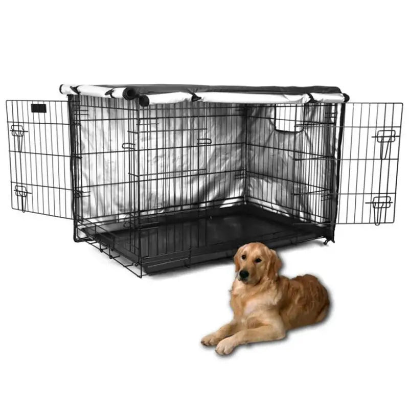 Oxford Pet Dog Cage Cover Dustproof Waterproof Kennel Sets Outdoor Foldable Large Medium Small Dogs Cage Wire Crate Cover