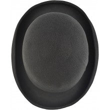 Classic black bowler hat in black top