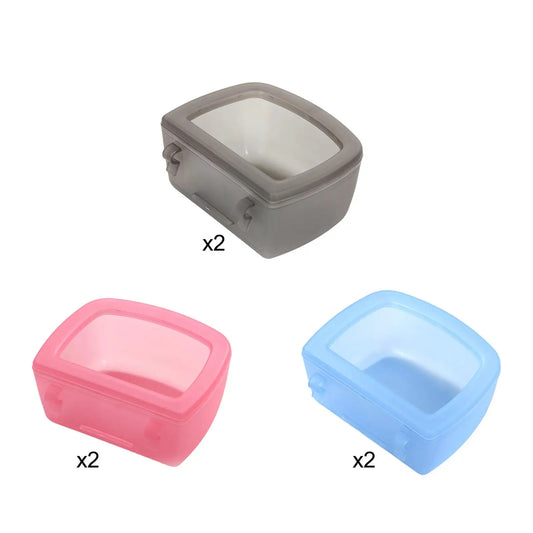 2pcs Dog Crate Bowls Slow Feeding No Spill Pet Carrier Bowl Water Dispenser Dish