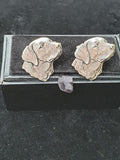 Country Style Cufflinks with Gun Dog (Labrador) Design .