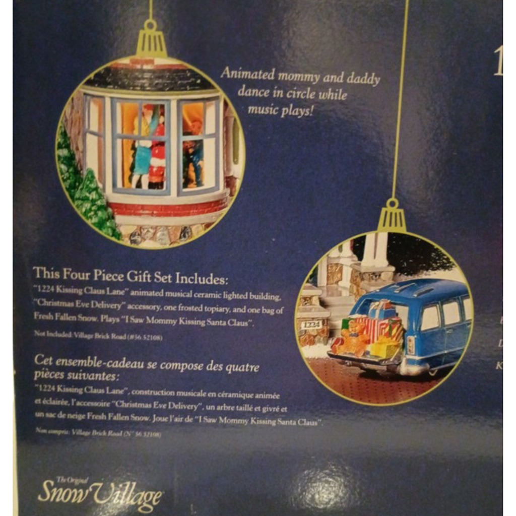 Department 56 – 1224 Kissing Claus Lane Animated Musical Christmas House