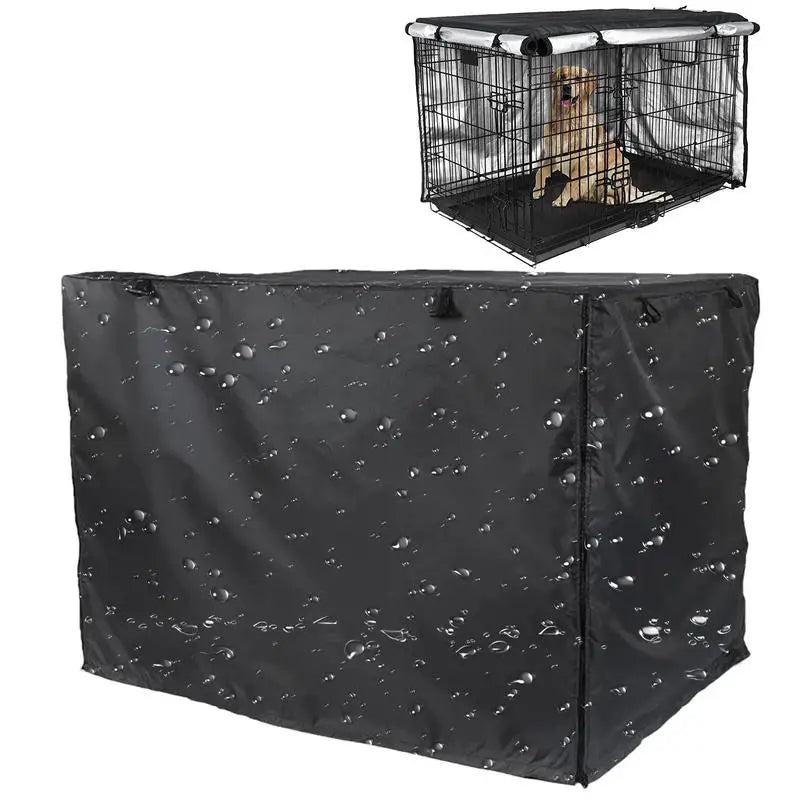 Oxford Pet Dog Cage Cover Dustproof Waterproof Kennel Sets Outdoor Foldable Large Medium Small Dogs Cage Wire Crate Cover