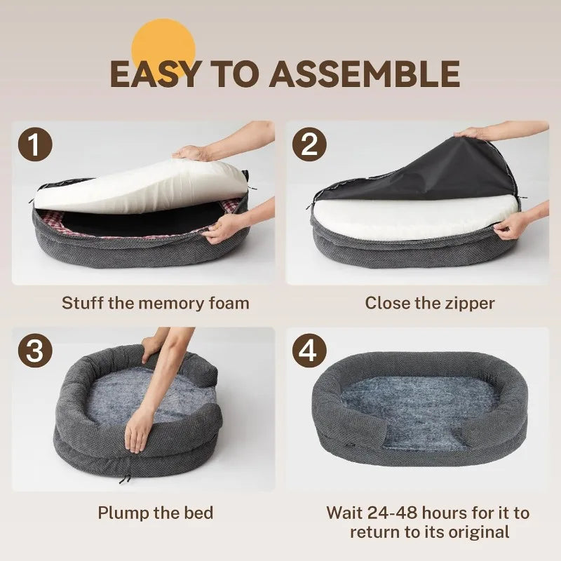 Orthopedic Memory Foam Dog Bed assembly guide