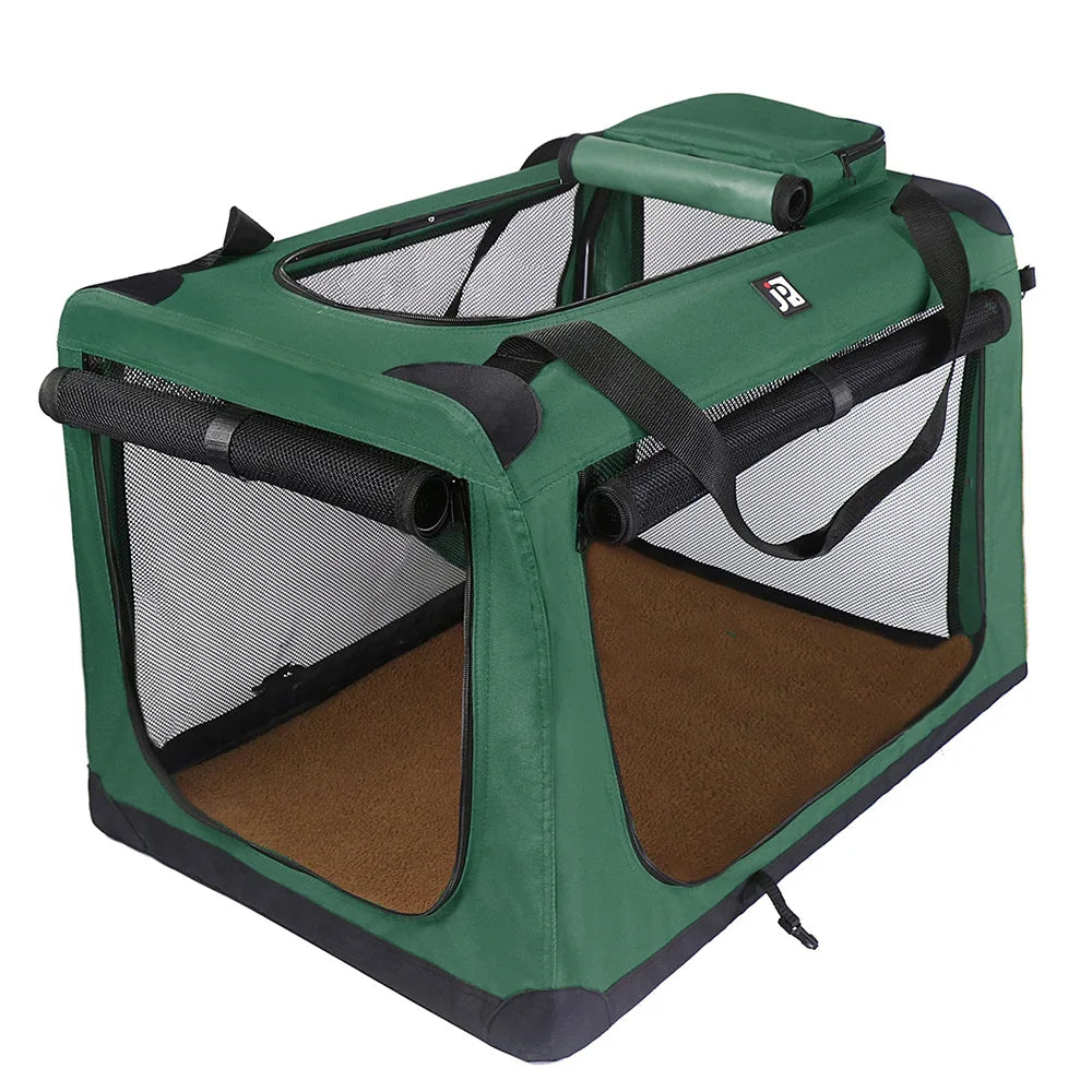 Cat Crate And Dog Kennel Outdoor Travel Case Car Seat For Dog Outing Carrying Bag Folding Dog Crate Indoor Outdoor Pet Home