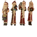Norwegian Santa Collection – Set of Four Handcrafted Christmas Ornaments (1985)