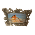 Ornate Pewter-Style Sunflower & Leaf Embossed Picture Frame