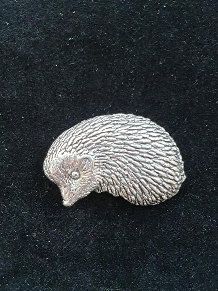Tie Pin / Pin Badge Hedgehog Design