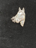 Tie Pin / Pin Badge Horse Head Design.