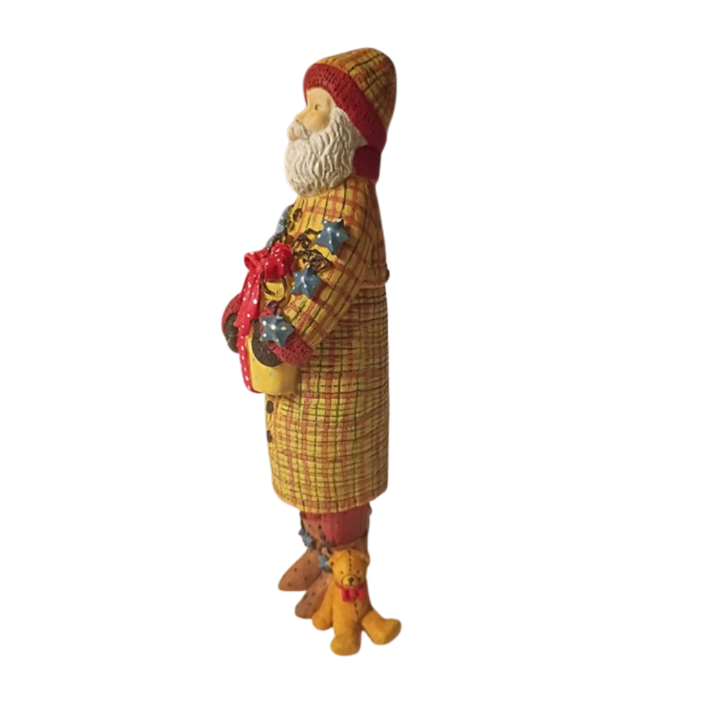 “Santa’s Ribbon”, Bedtime Santa Figurine with Original Box
