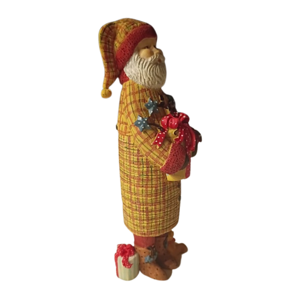 “Santa’s Ribbon”, Bedtime Santa Figurine with Original Box